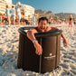 portable insulated ice bath recovery pod for cold plunge and cold therapy