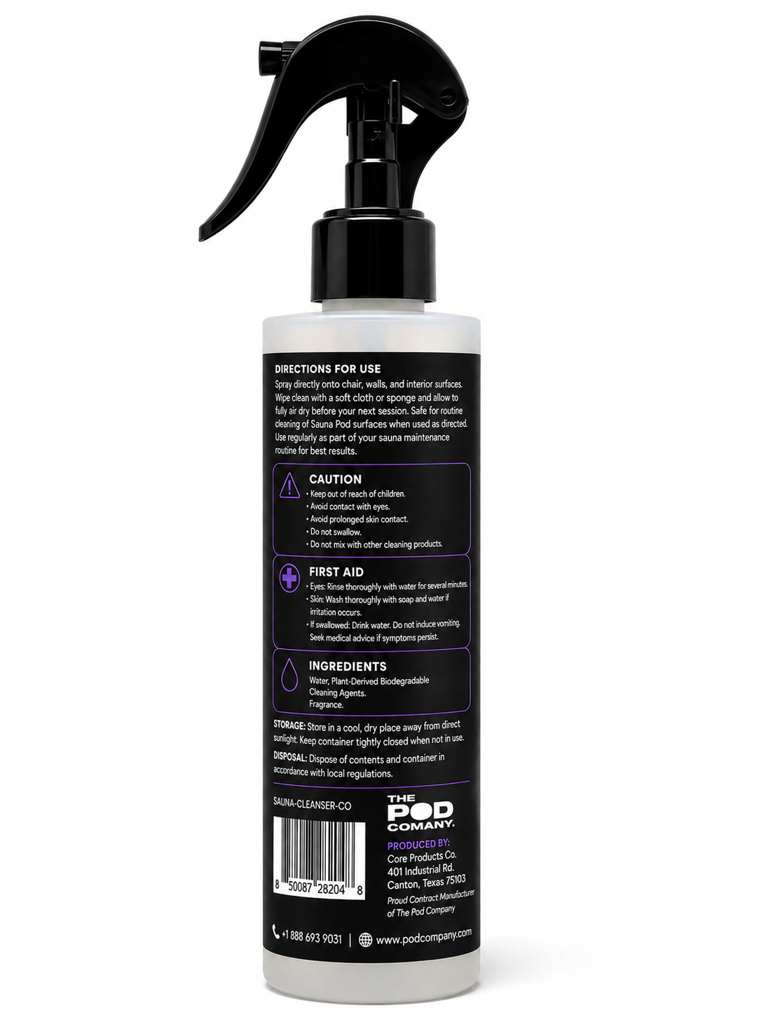 Cleanser Specifications